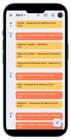 Eventos Google Calendar Flexi Booking Pro 